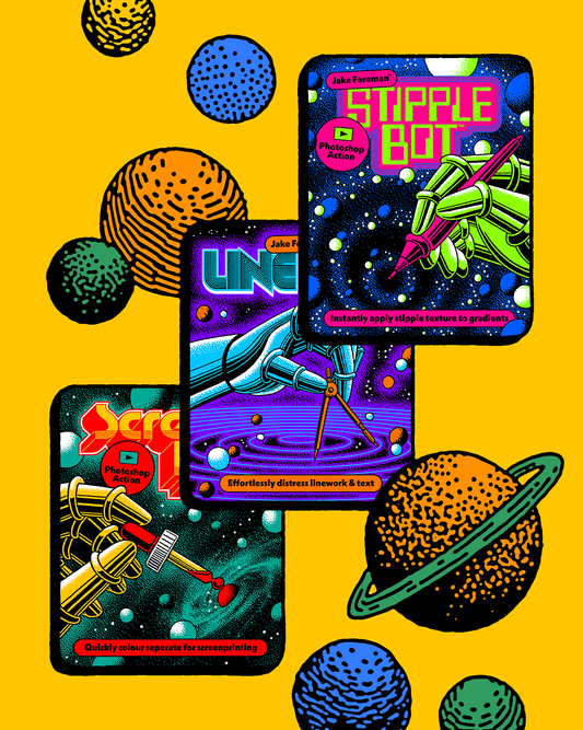 Stipple, Line & Screen Bot Set