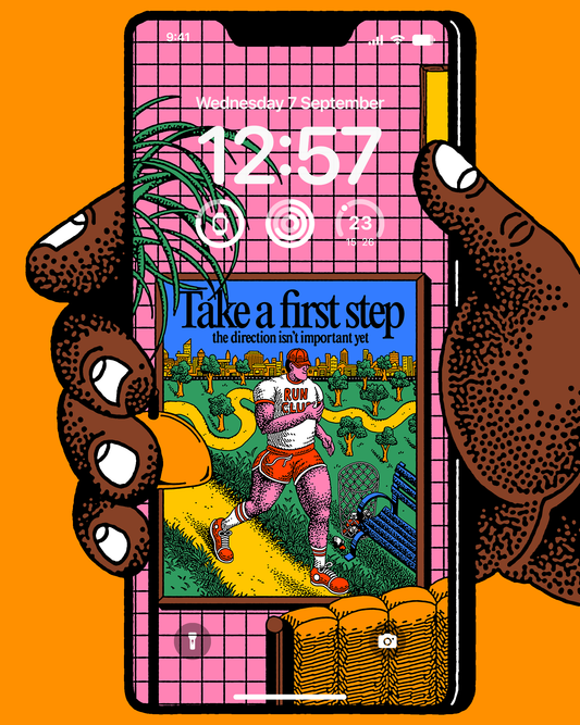 First Step iPhone Wallpaper